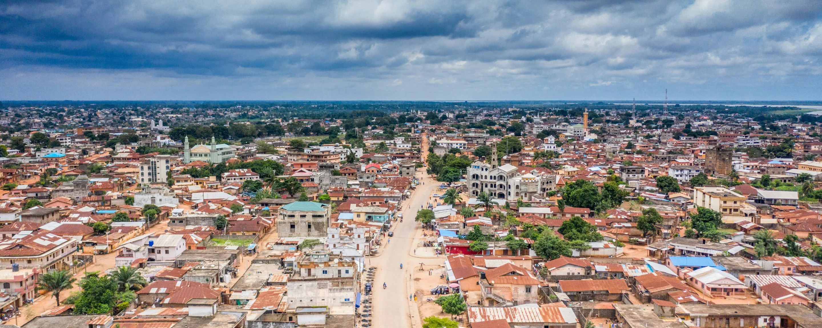 Vue aérienne de Cotonou